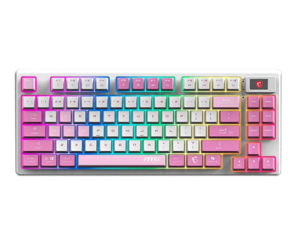 Клавиатура игровая механическая MSI FORGE GK-600 W TKL Wireless, EN/UKR/RU, RGB VIOLET - фото 4