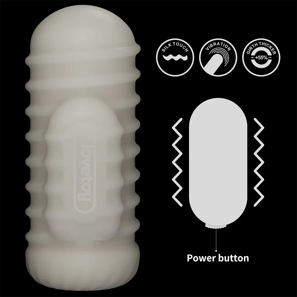 Мастурбатор Knights Ring Vibrating Dual Purpose Sleeve-Wavy - фото 9
