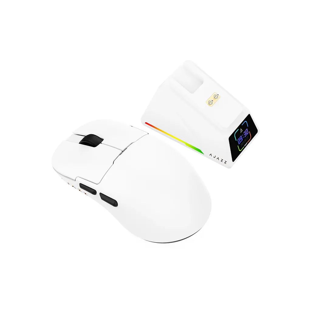 Мишка Ajazz AJ159 APEX Wireless/Bluetooth/USB White (AJM159-A-W) - фото 2