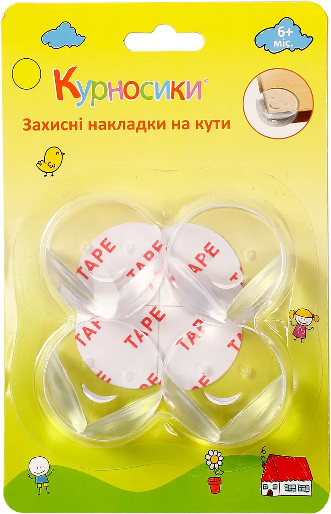 Захисні накладки на меблі Курносики 4 шт. прозорі (7185) - фото 2