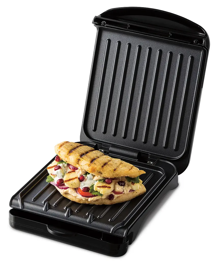Гриль George Foreman 25800-56 Fit Grill Small 760 Вт антипригарное покрытие черный поддон для жира (25800-56) - фото 2