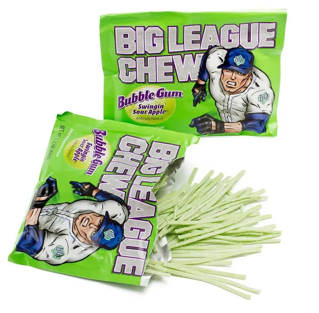 Жувальна гумка Big League Chew Bubble Gum зі смаком яблука 60г - фото 5