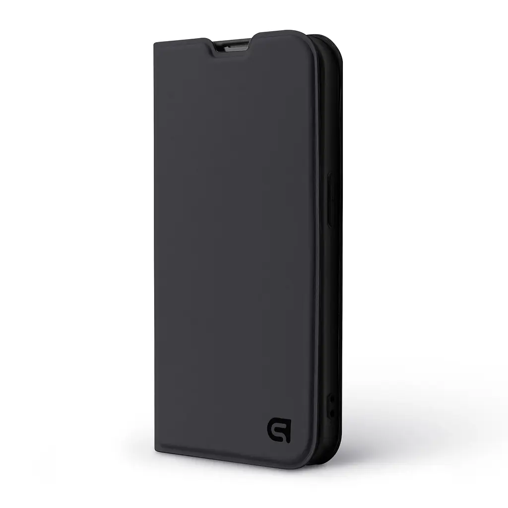 Чехол-книжка для Samsung Galaxy A14 5G (A146)/A14 4G (A145), OneFold Case, черный, из экокожи (PU) и TPU, с магнитом, с подставкой и отделением для карт, трансформируется в подставку, противоударный, защита всего корпуса, ArmorStandart (ARM70453) - фото 2