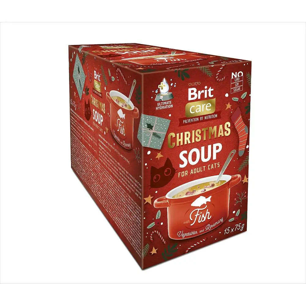 Корм вологий Brit Care Christmas Fish Soup для дорослих котів суп з рибою 75 г - фото 3