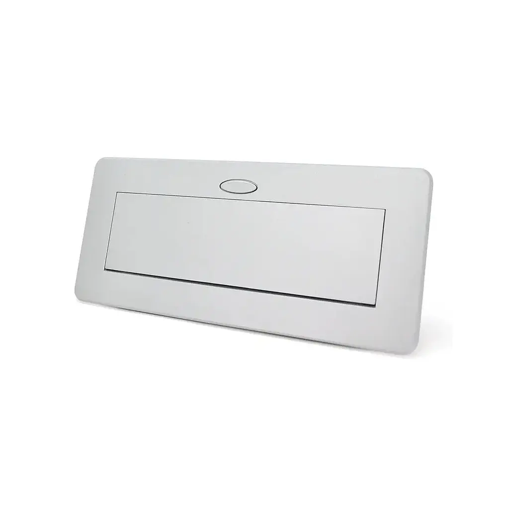 Розетка Voltronic J29L, дві розетки + 2*USB, напольна, висувна (21889)
