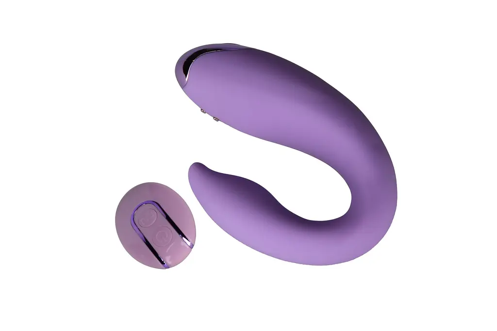 Вібратор для пар FairyGasm PleasureBerry violet, зарядний кейс, пульт ДК - фото 7