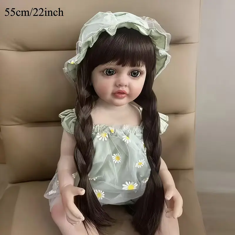 Реалістична Кукла Реборн 55 см повністю вінілова Doll Reborn Baby К0100220 - фото 5