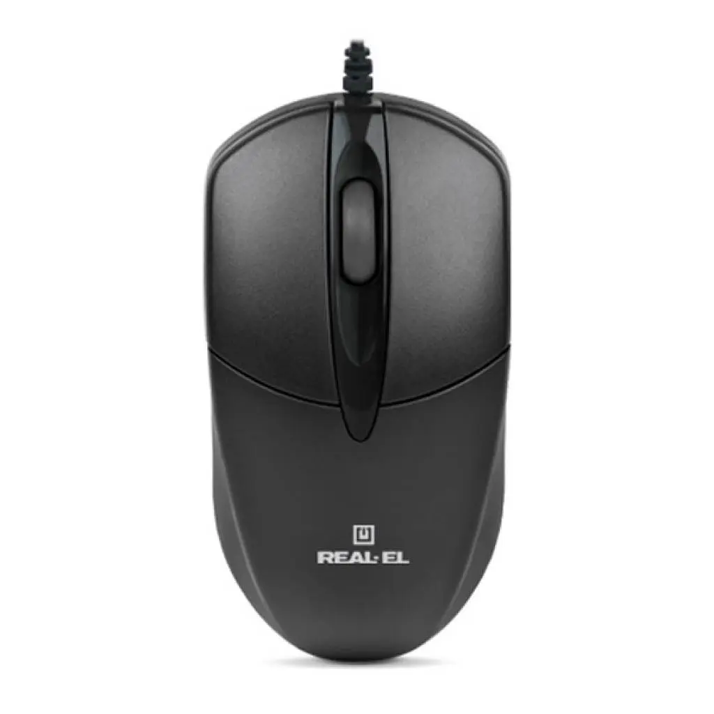 Мишка REAL-EL RM-211 USB Black (EL123200001) - фото 3