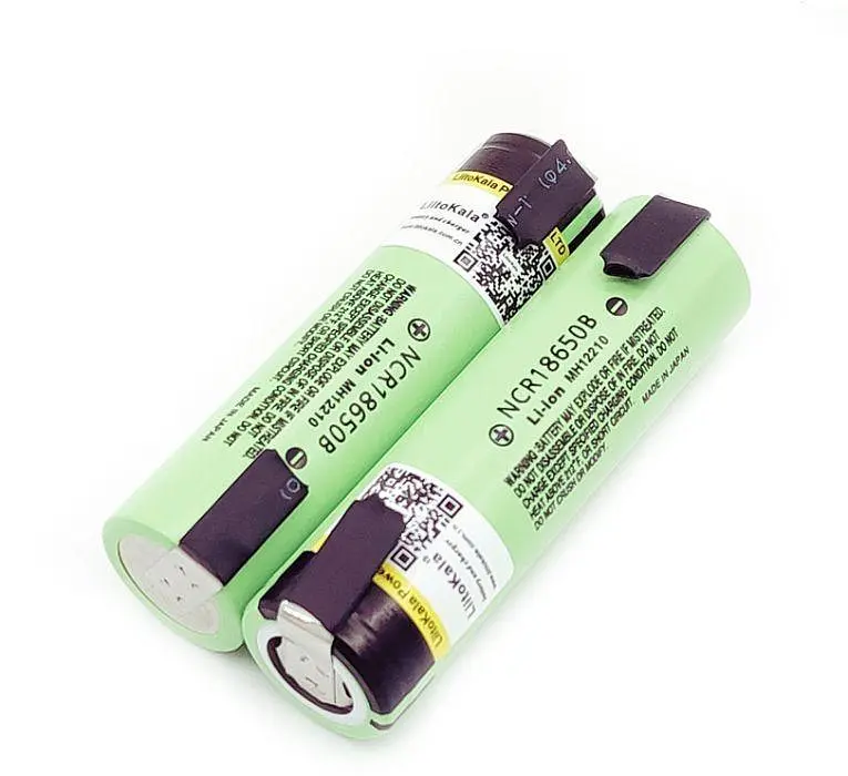Акумулятор з нікелевими контактами Panasonic Liitokala NCR18650B 3400mAh 3.7 V (з напайками) - фото 4