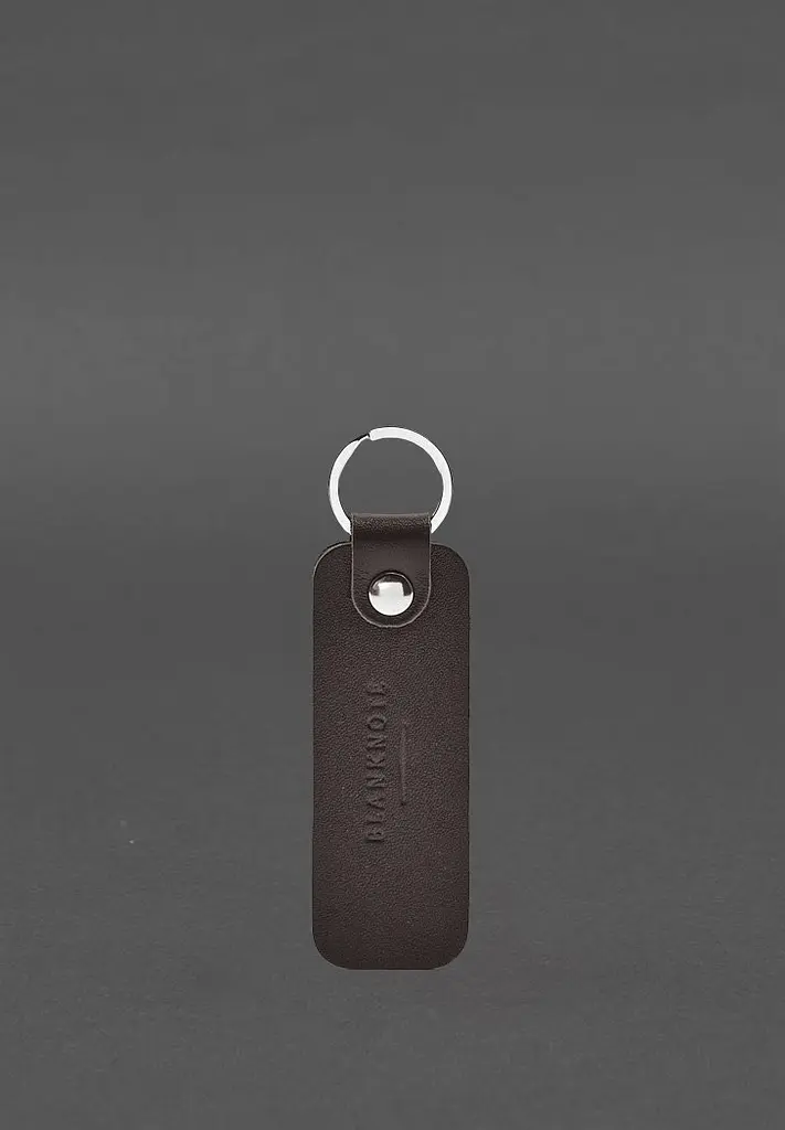Кожаный брелок для Авто Nissan темно-коричневый - фото 3