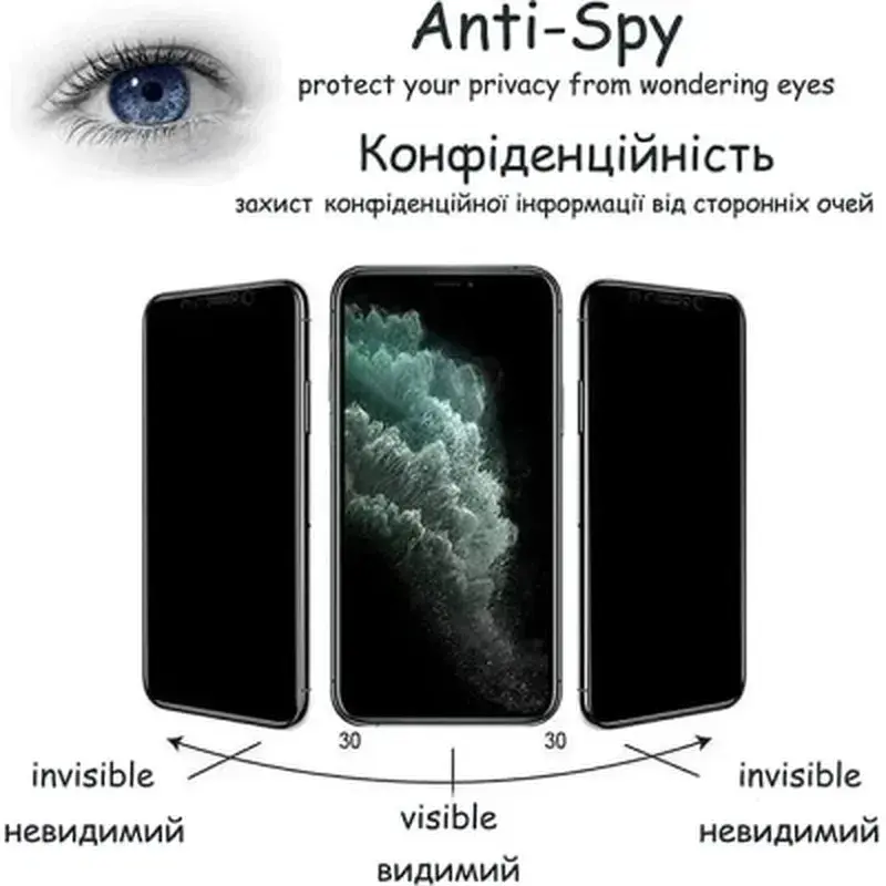 Скло захисне Drobak Anty Spy Samsung Galaxy A36 (595978) - фото 5