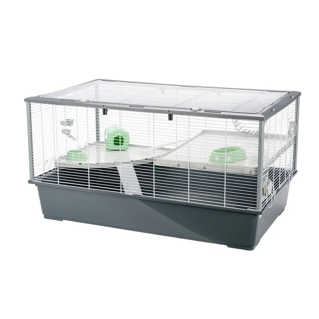 Клітка для гризунів Ferplast Criceti 100 з дахом, що відкривається, сіра 95x57x50 см 57011911