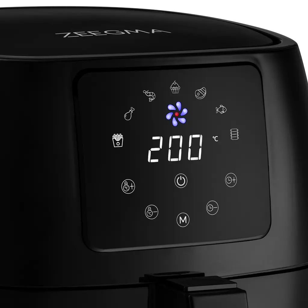 Аэрогриль аэрофритюрница Zeegma Knapper PRO Black - фото 6