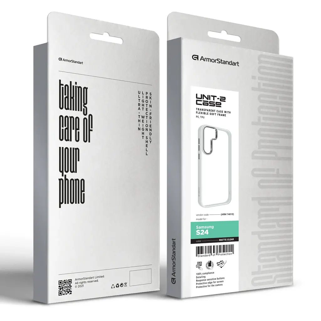 Чохол ArmorStandart UNIT2 для Samsung S24 Matte Clear - фото 4