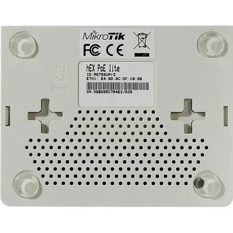Маршрутизатор (роутер) MikroTik hEX PoE lite (RB750UPr2) [137443] - фото 4