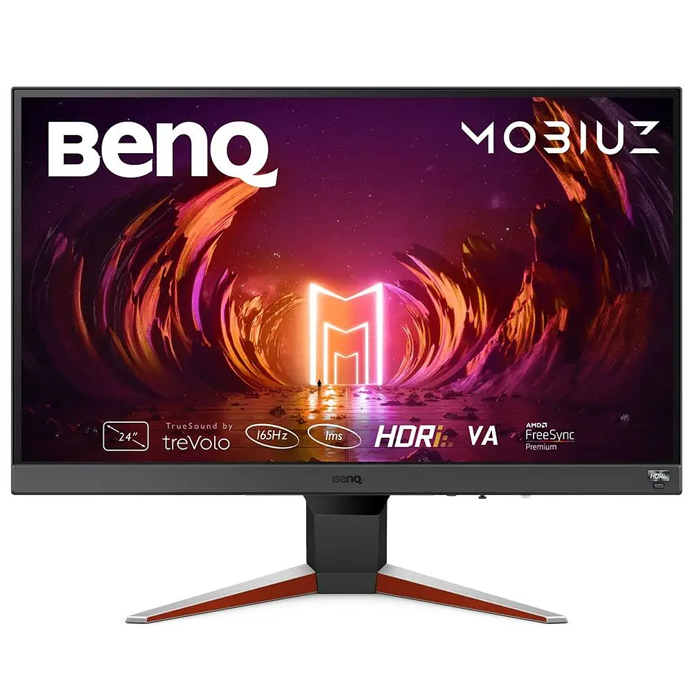Монітор TFT 24" BenQ EX240N, VA, 165 Hz, 1 мс, HDMI, DP, колонки, темно-сірий (9H.LL6LB.QBE) - фото 8