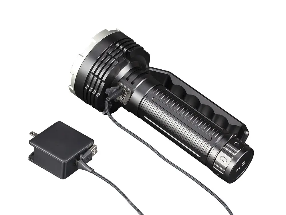 Супермощный поисковый ручной фонарь Fenix LR80R 18000лм Type-C (Черный) - фото 3