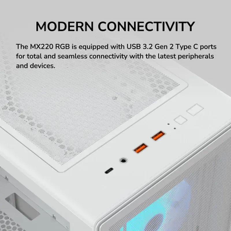Корпус для ПК Cougar MX220 RGB White - фото 12