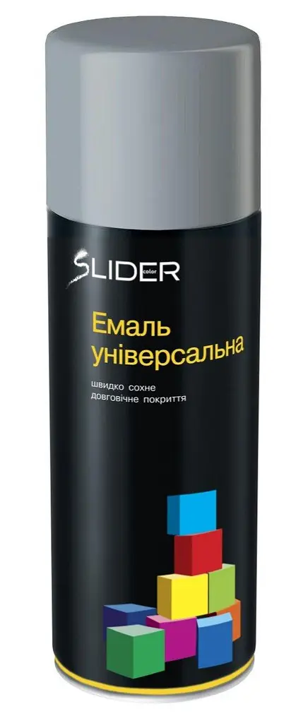 Фарба аерозольна емаль SLIDER RAL 7046 телеграм 2 400мл