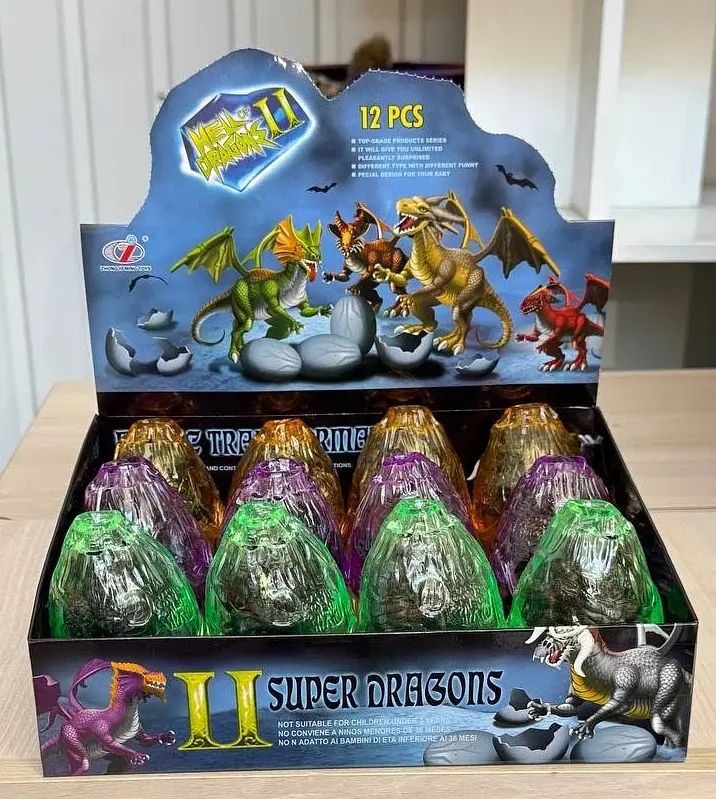 Іграшка-сюрприз у кулі «Супердракон» фіолетовий, Dino Toys - фото 2