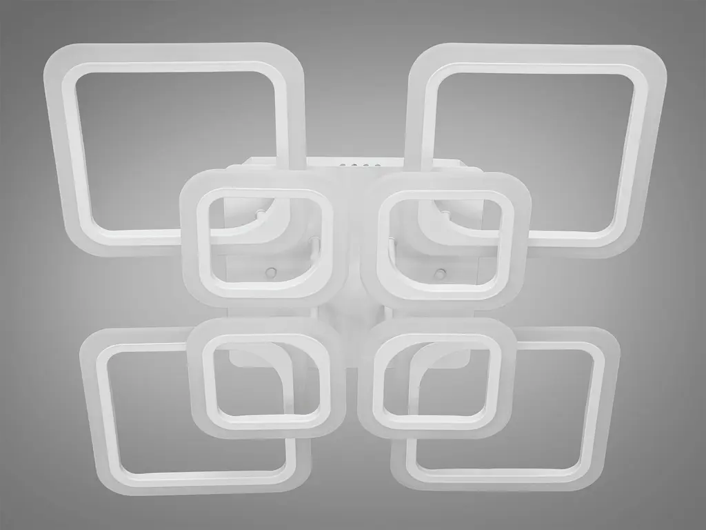 Белая светодиодная смарт люстра с пультом, димером, 135Вт, белая - фото 4