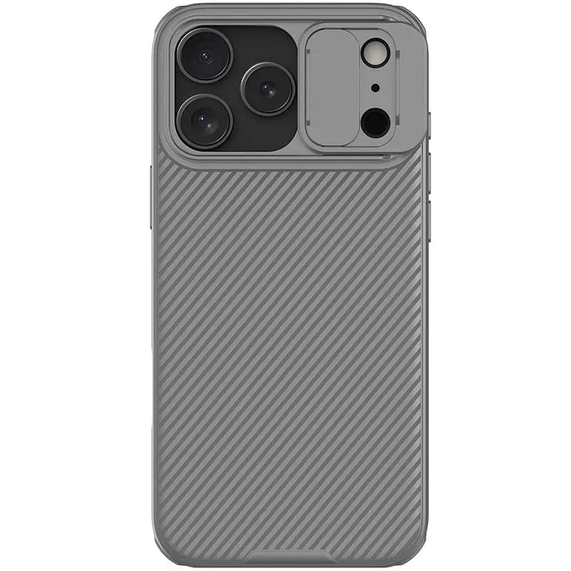 Карбонова накладка Nillkin CamShield Pro для Apple iPhone 17 Pro Max 6.9" Titanium gray - фото 3