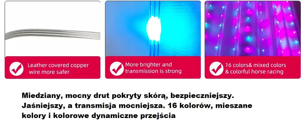 Світлодіодна Smart LED Гірлянда штора 3х3 метри 200 Led Lights, WiFi+Bluetooth, IP44 - фото 7