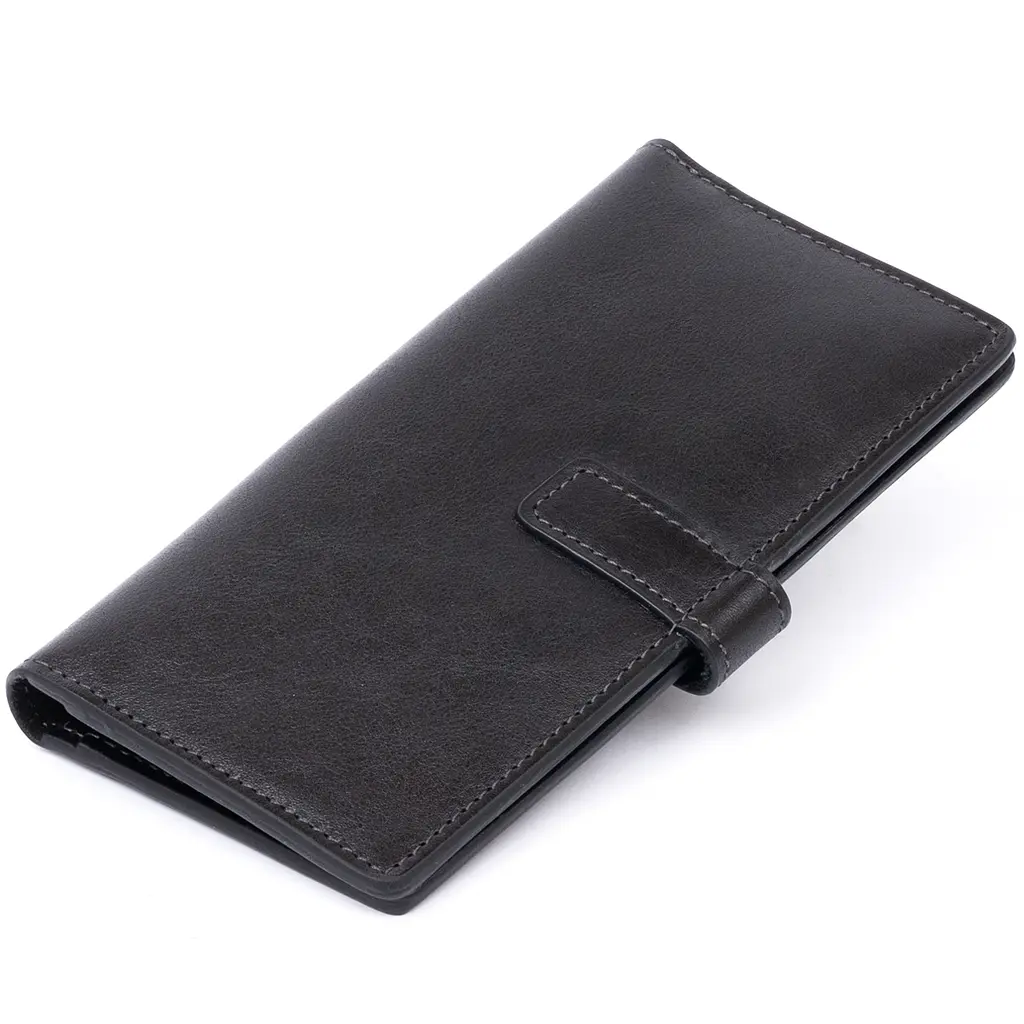 Мужской кожаный кошелек Grande Pelle 9х18х1.5 см acs0016023 - фото 2