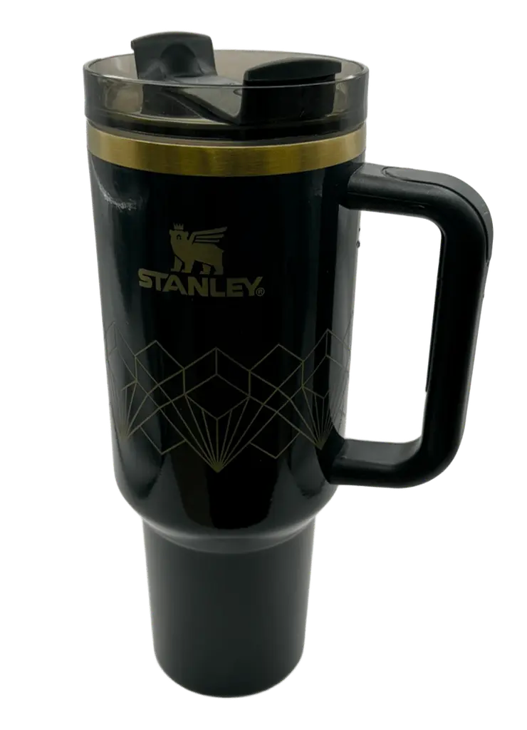 Термос термочашка Stanley Quencher H2.0 Tumbler з нержавіючої сталі 1,18 л Navy Blue Gold KT7001973 - фото 5