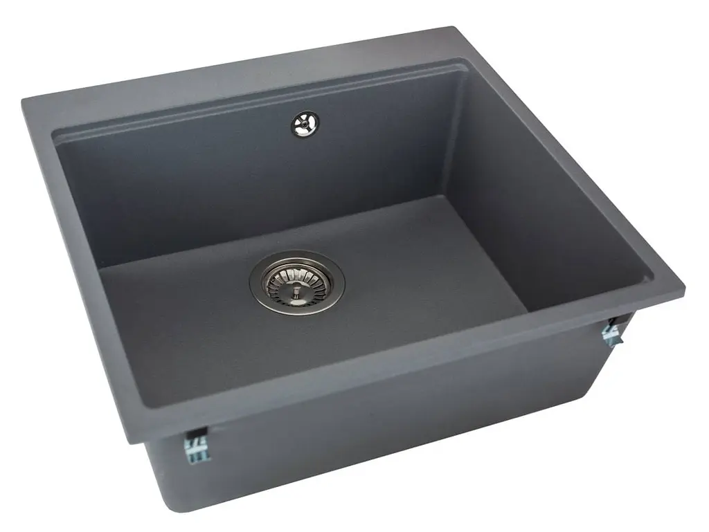 Кухонна мийка Miraggio LAGOON 540 gray (0001140) Граніт, Під стільницю/Врізна, Сірий - фото 3
