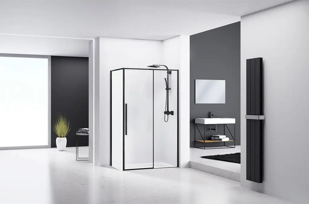 Душова кабіна Rea Solar 90x120 black REA-K6311, Чорний матовий, Універсальна, прозорий - фото 3