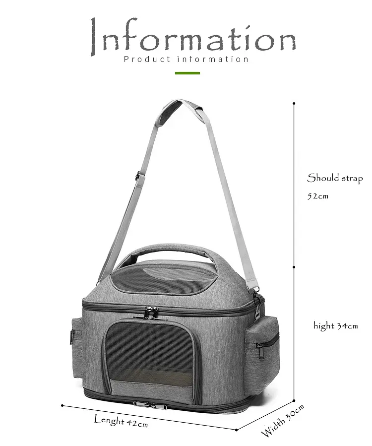 Сумка-переноска для домашніх тварин Lovoyager Portable Pet Carrier Bags - фото 7