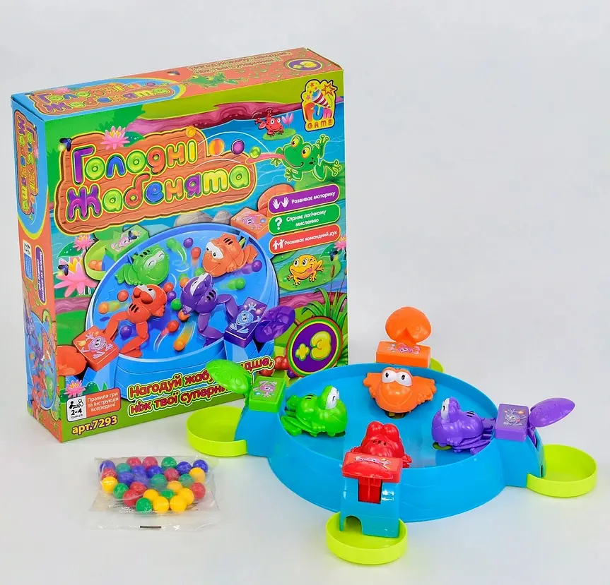 Настільна гра "Голодні Жабенята" 7293 FUN GAME (6945717432598) - фото 2