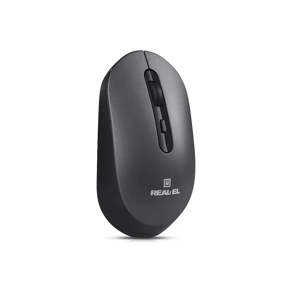 Мишка REAL-EL RM-470W Wireless/Bluetooth Dark Gray (EL123200049) - фото 7