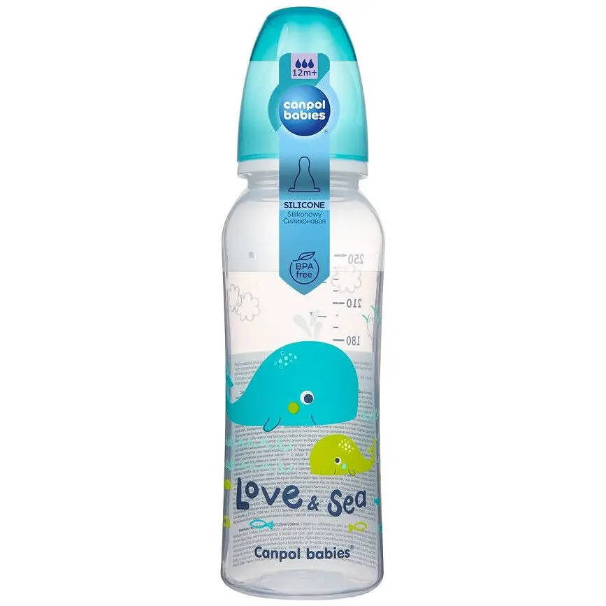 Бутылочка Canpol babies PP Love & Sea 250 мл бирюзовый (59/400_tur) - фото 2