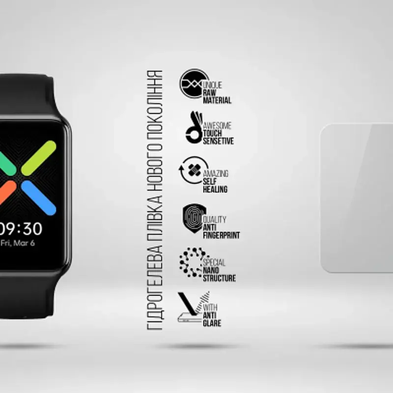 Плівка захисна Armorstandart Matte hydrogel OPPO Watch Free 6 pcs (ARM92081) - фото 2