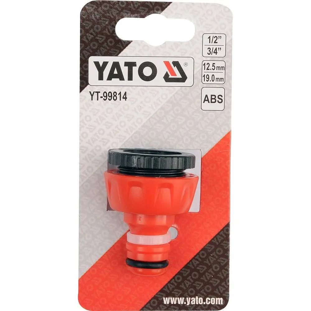 Адаптер зовнішній Yato 1/2" та 3/4" (YT-99814) - фото 3