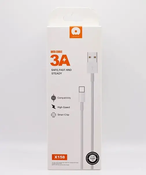 Кабель WUW X158 Micro USB 3A White - фото 2