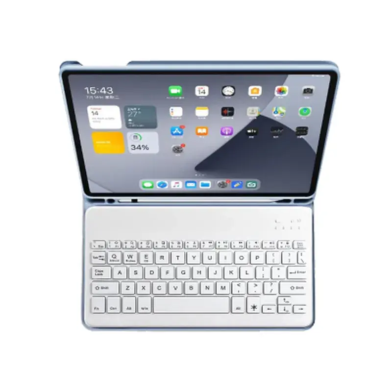 Чохол до планшета BeCover with keyboard Apple iPad Pro 13" M4 2024 Light Blue (713005) - фото 2