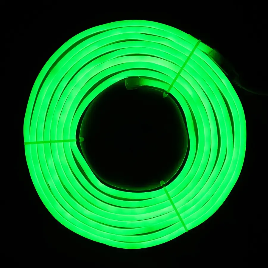Неонова світлодіодна гірлянда-трубка Devilon SMD2835 LED 5 м зелена (950095) - фото 3