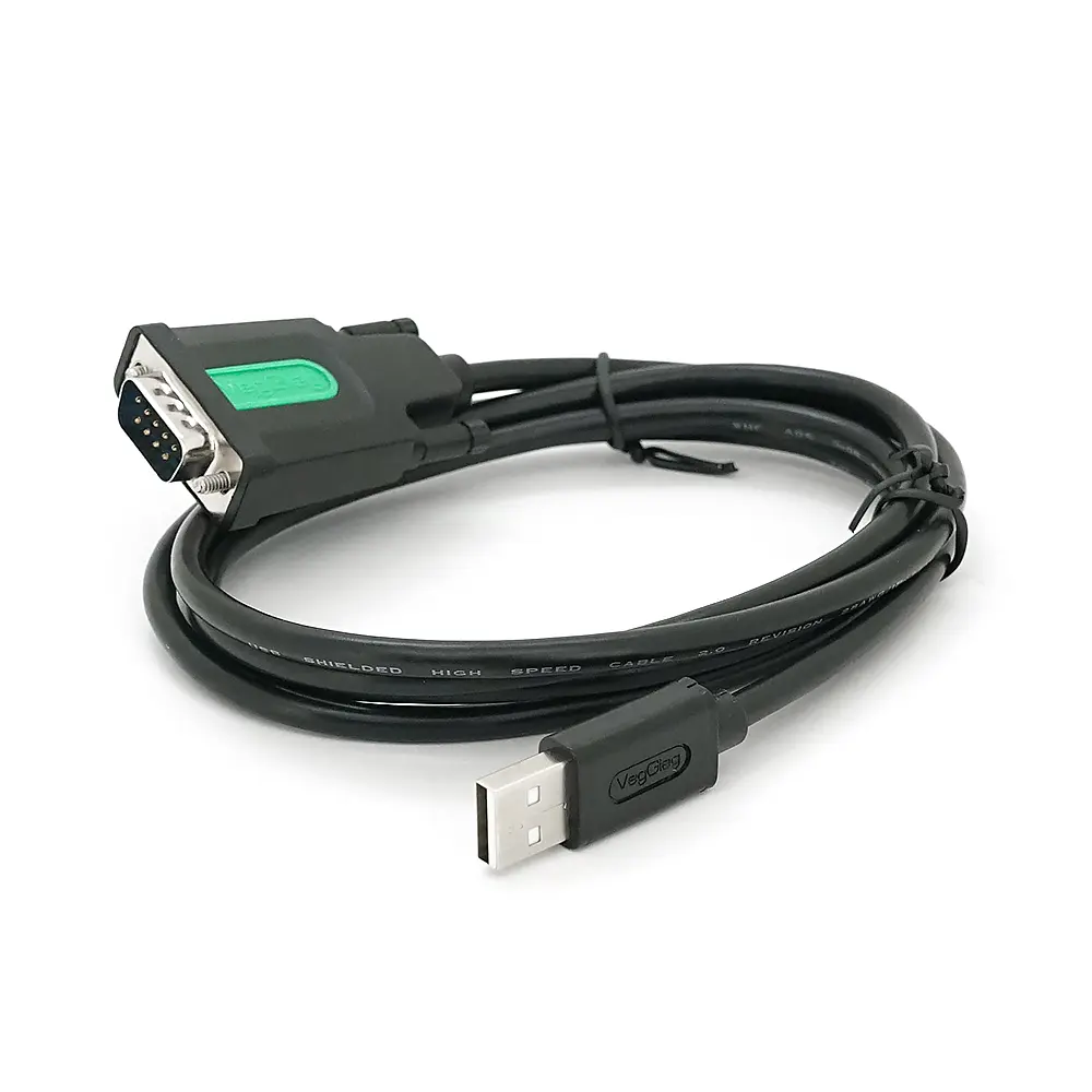 Кабель VEGGIEG V-U401, USB/RS232, PL2303 Chipset, Gray, довжина 1.5м, Box - фото 2