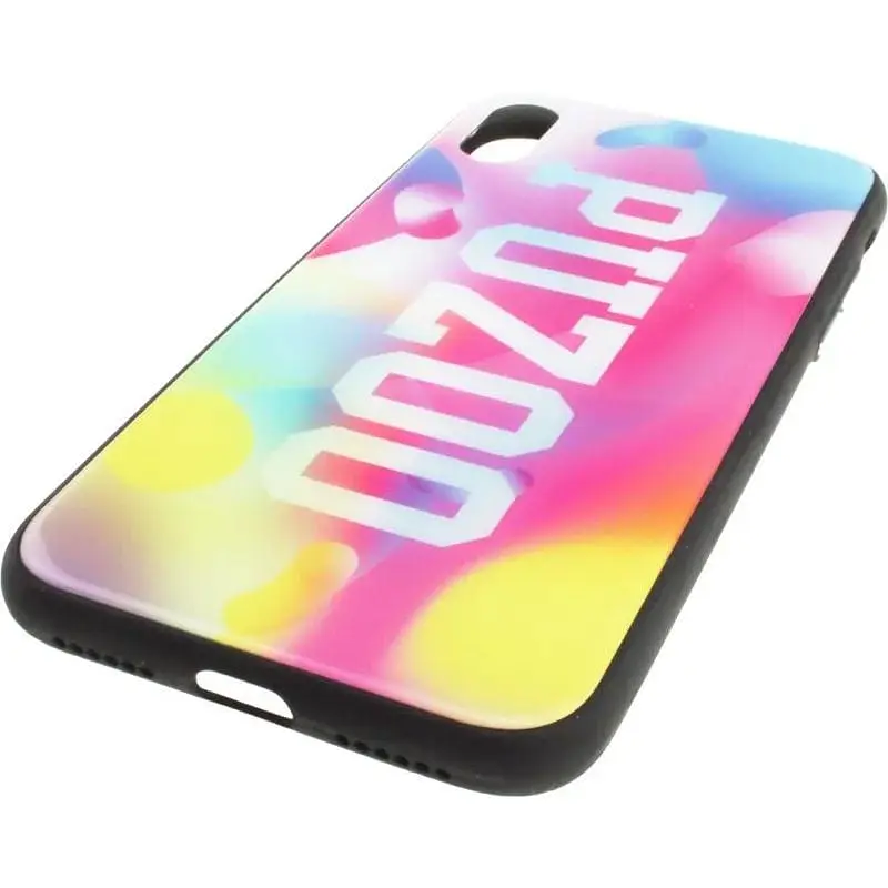 Чохол-накладка PUZOO Glass Printing with TPU Visions iPhone X Pink - фото 6