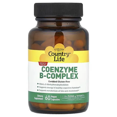Комплекс вітамінів групи В Coenzyme B-Complex 60 капсул Country Life vit0005640