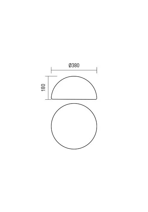 Декоративний вуличний світильник BLOB CD 38CM E27 1X max.23W IP65 WH (5.1.1) Redo 90167 - фото 2