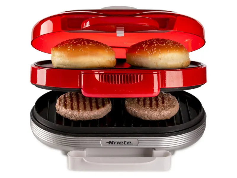 Бутербродниця Ariete 0205 Hamburger Red (00C020500AR0) - фото 2
