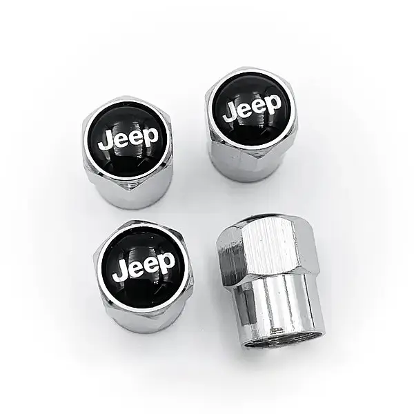 Ковпак вентиля колеса JEEP 4 шт Тюнінг Сірі - фото 2