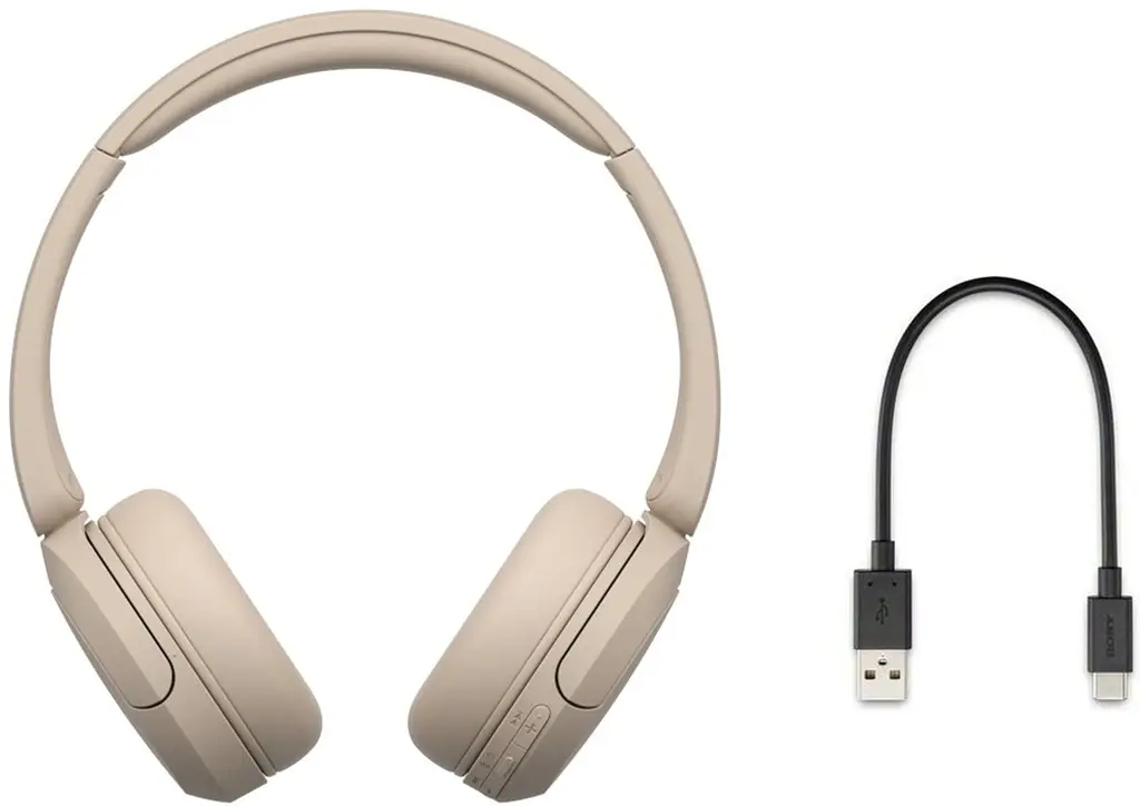 Навушники Bluetooth Stereo Sony WH-CH520 BT5.2 Baige (WHCH520C.CE7) UA - фото 6