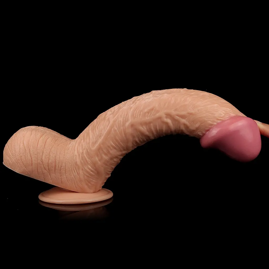 Большой фаллоимитатор LoveToy Legendary King Sized Realistic 28 см телесный - фото 8
