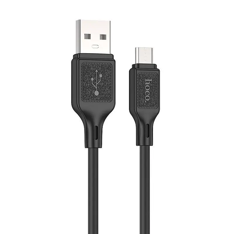Кабель Hoco Micro USB Cool silicone charging data cable X90 1m, 2.4A - фото 2