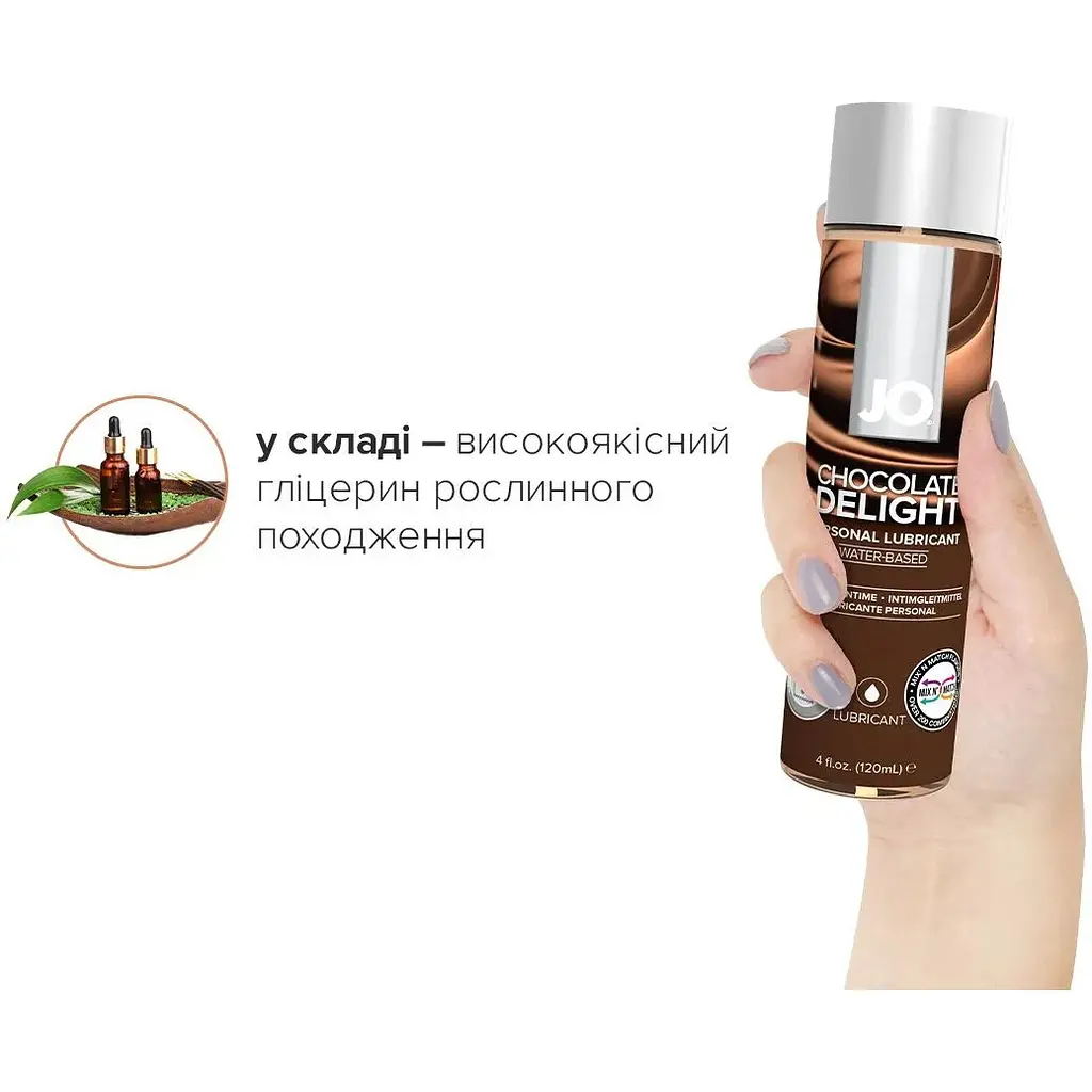 Змазка на водній основі System JO H2O - Chocolate Delight (120 мл) - фото 4
